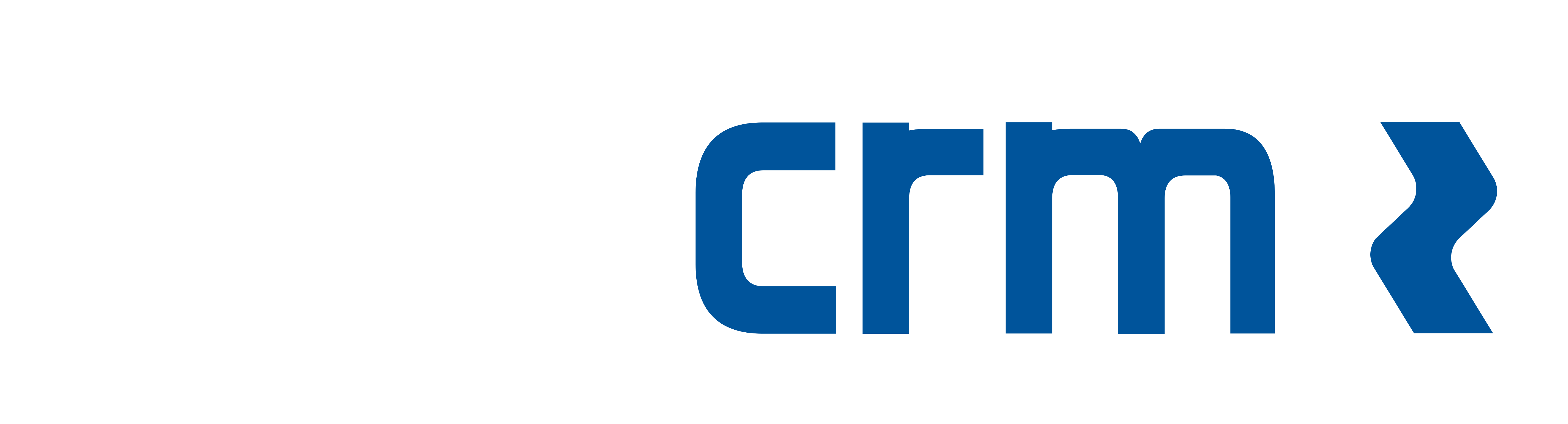 Logo do VibeCRM nas cores branco de azul